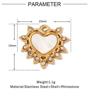 Pendentif Classique Pour Femme En Pierres Naturelles Colorées, 1 Pièce h5 Image2