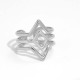 couleur argent/Taille unique/Bague monobloc