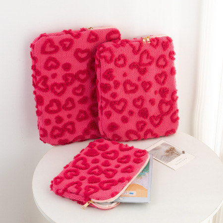 Sac technique en polyester pour femme, série simple, motif cœur mignon, 1 pièce 2