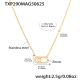 TXP290-Collier en or 5A et zircons 40+5 cm 