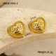 Boucles d'oreilles cœur en or Image2