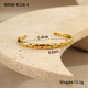 Bracelet en diamant couleur or 