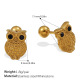 Boucles d'oreilles en or et diamants noirs Image10