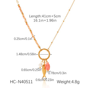 1 Paire De Colliers Pendentifs Tortue Simples Pour Femmes, En Acier Inoxydable Étanche Couleur Or h5 Image2