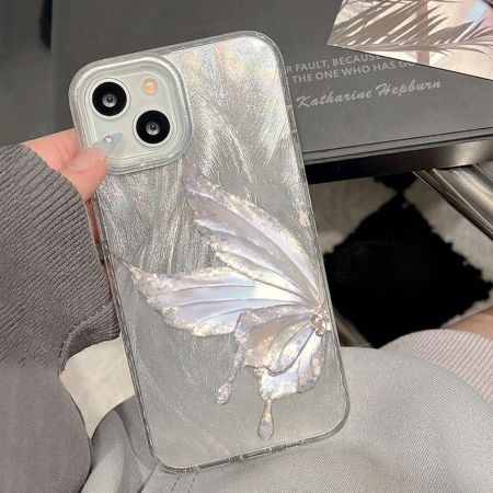1 paire de coques de téléphone simples en TPU de haute qualité avec rendu dégradé