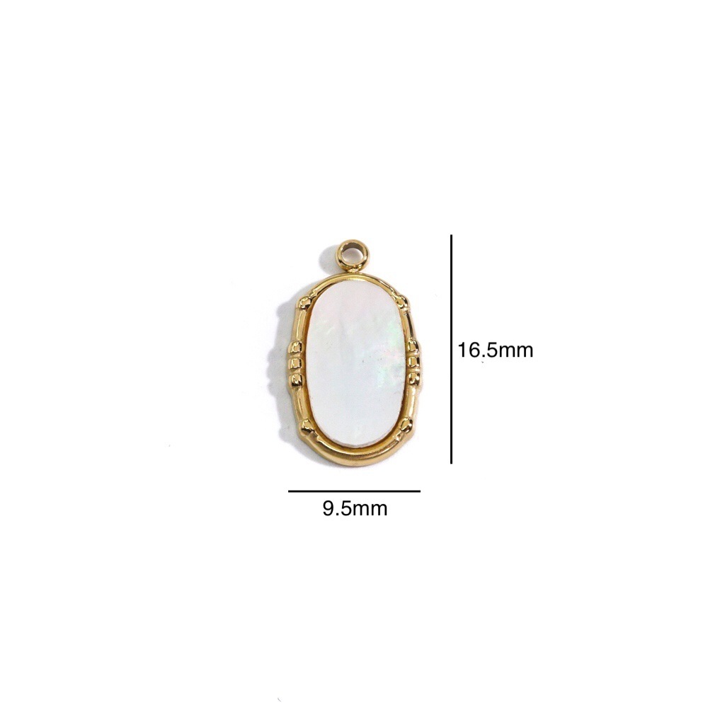 Pendentifs Pour Femmes, Série Simple, Forme Irrégulière Rétro, Pierres Naturelles, 1 Pièce 
