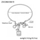 Bracelet en acier 5A et zircons Z432 Image2