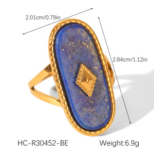 Bague Simple En Acier Inoxydable Imperméable, Forme Irrégulière, Style Quotidien, 1 Pièce. h5 Image2