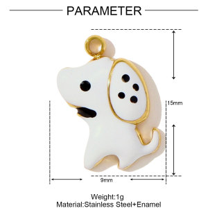 Pendentif Femme Étanche En Acier Inoxydable, Motif Aliments Et Animaux Naturels (1 Pièce) h5 Image2