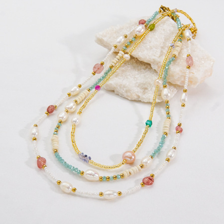 Collier de perles léger, luxueux et élégant pour femme 2