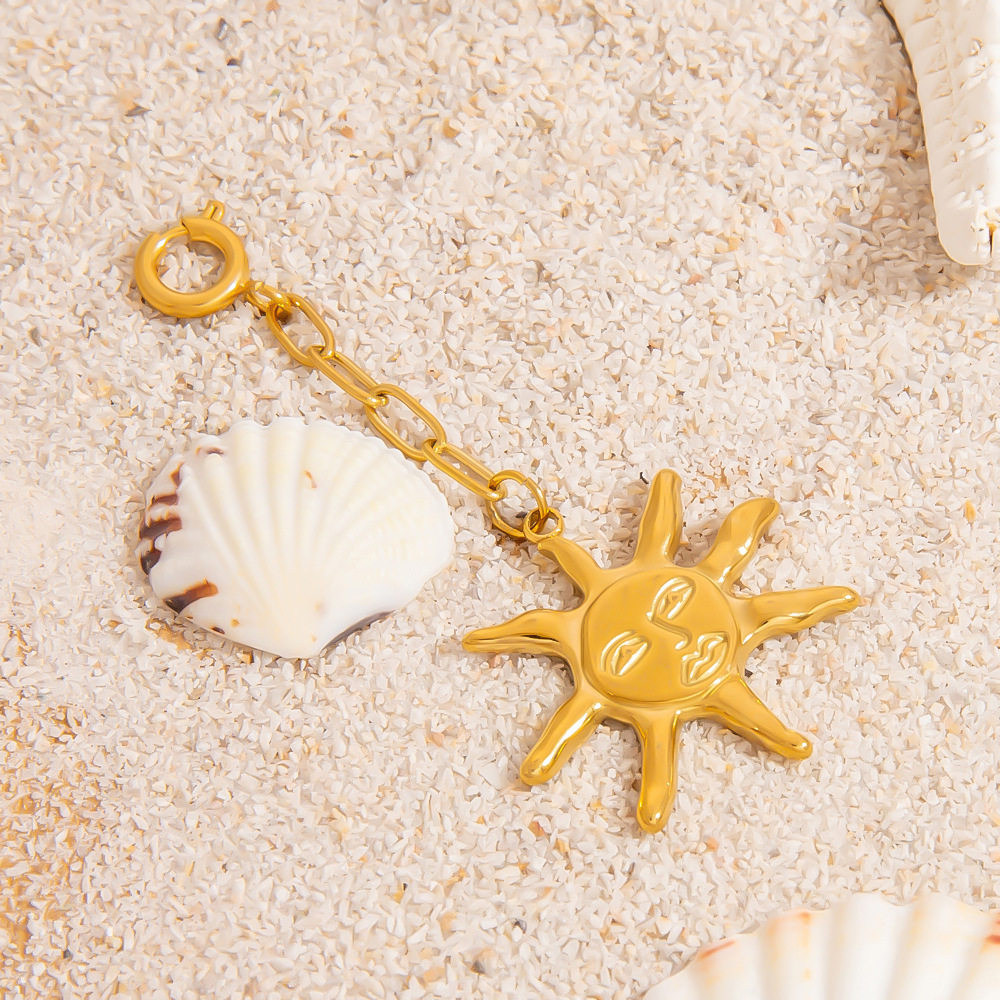 Pendentifs De Bikini Pour Femmes, En Acier Inoxydable Étanche, Couleur Or, Série Conch, Idéal Pour La Plage Image4