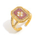 Bague ouverte goutte d'huile - Or - 9 Image9