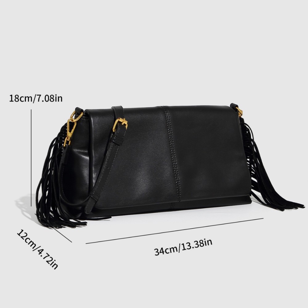 Sac À Bandoulière Élégant En Pu Pour Femme, Série Simple, 1 Pièce
