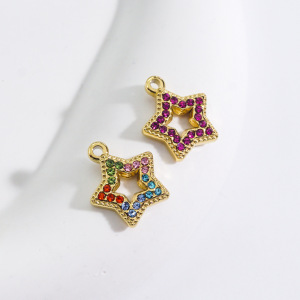 Pendentif Femme Luxueux Et Classique En Acier Inoxydable Étanche, Motif Étoile (1 Pièce) h5 Image5
