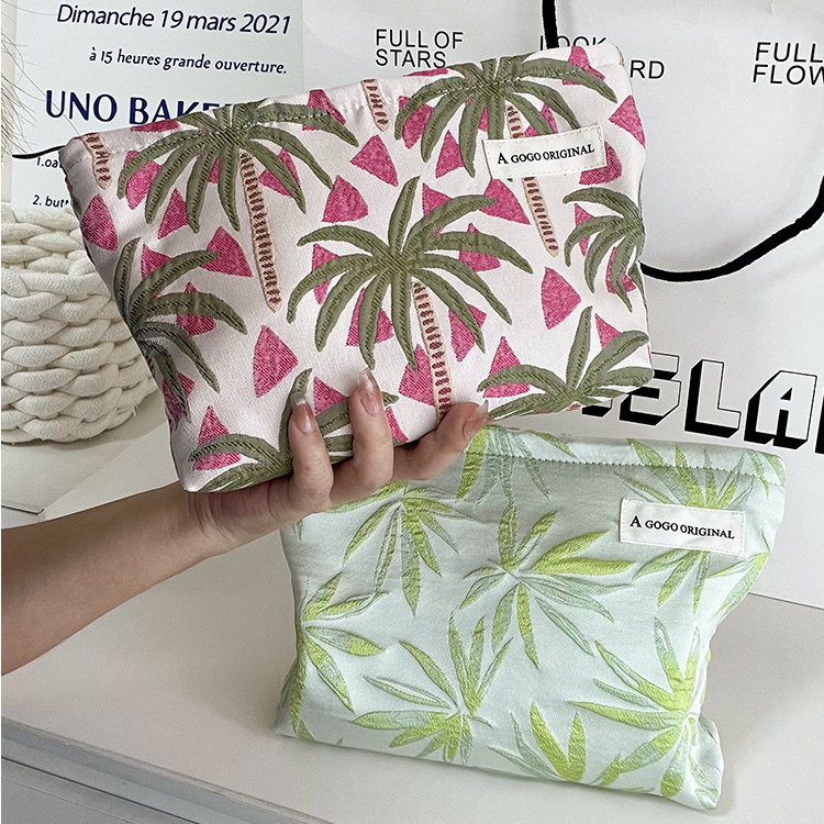 Trousse De Maquillage Pour Femme, Design Original, Série Coconut Tree Resort, 1 Pièce h5Image5