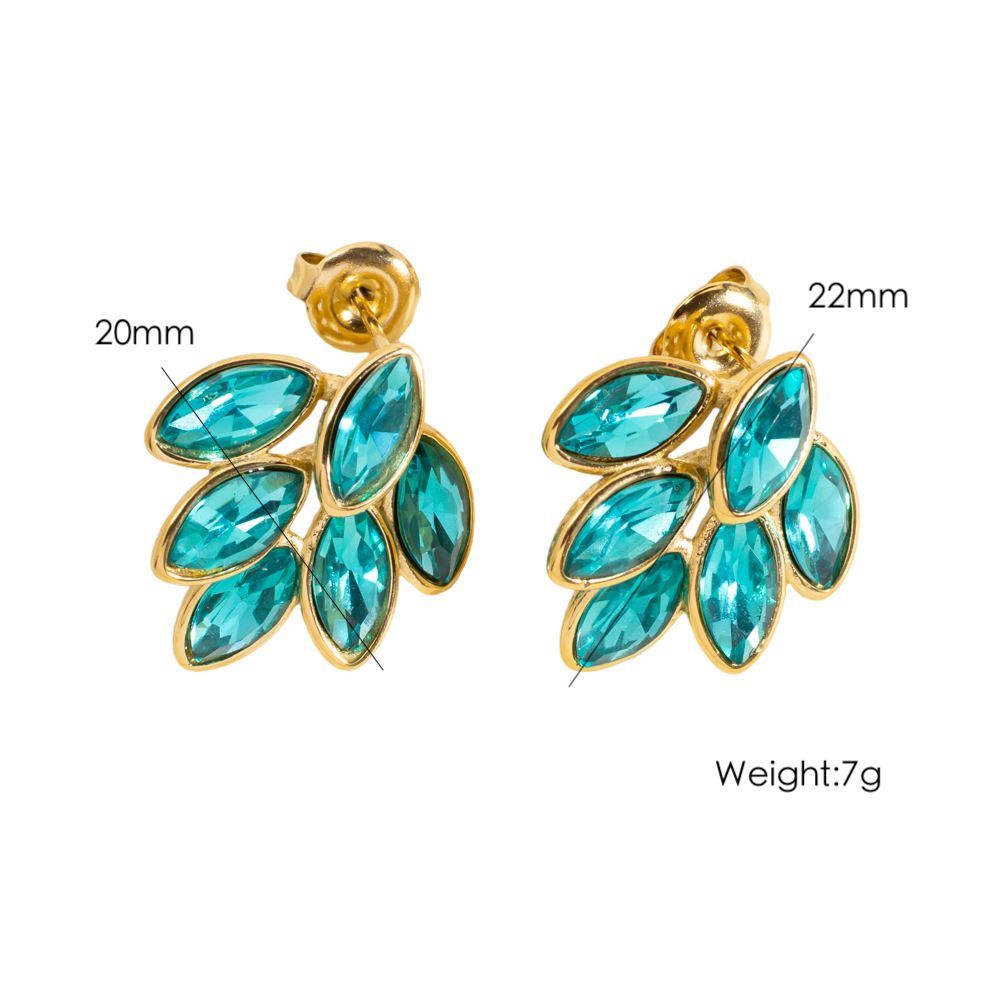 Boucles D'Oreilles Puces Pour Femmes, Simples Et Élégantes, En Acier Inoxydable Étanche. 