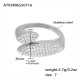 Bague en acier 5A avec zircon A793 - Taille 7/N°7 Image2
