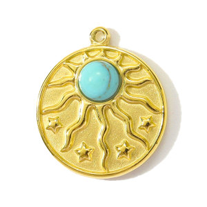 Pendentif Simple En Pierres Naturelles Pour Femme, 1 Pièce h5 