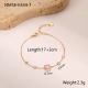 Bracelet en zirconium rose 
