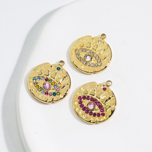 Pendentif Œil Du Diable Luxueux À Faire Soi-Même, En Acier Inoxydable Étanche, Pour Femme (1 Pièce) h5 Image2