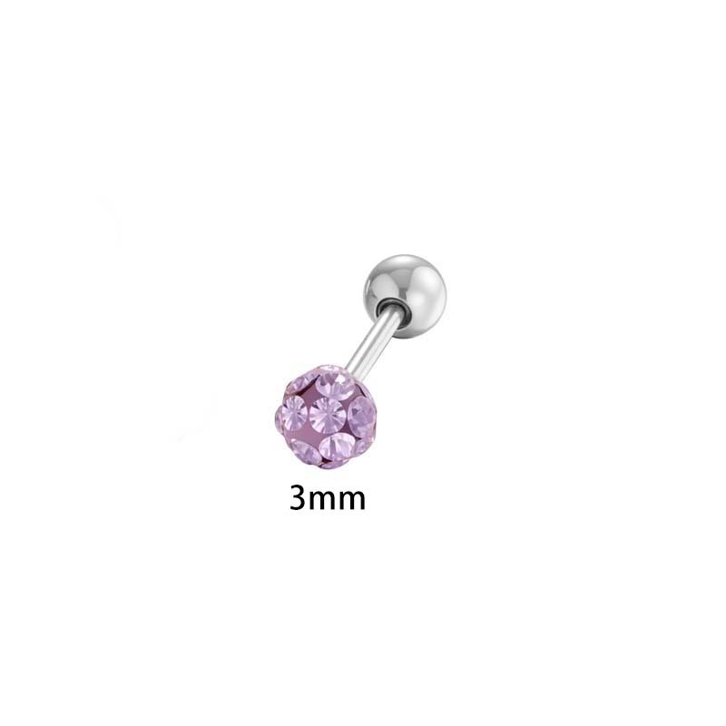 Boucle D'Oreille Piercing Sphérique 1 Pièce Image2