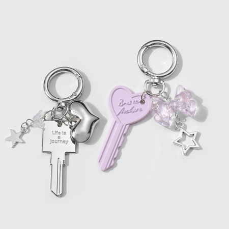 1 pièce de breloque de sac en alliage Sweet Key