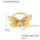 TXA324 - Bague papillon en or et zircon - Taille 7 Image5