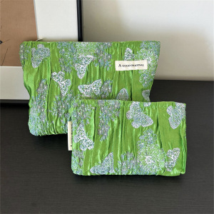Trousse De Maquillage Pour Femme En Polyester, Motif Papillon, Série Simple Vacation, 1 Pièce h5 Image2