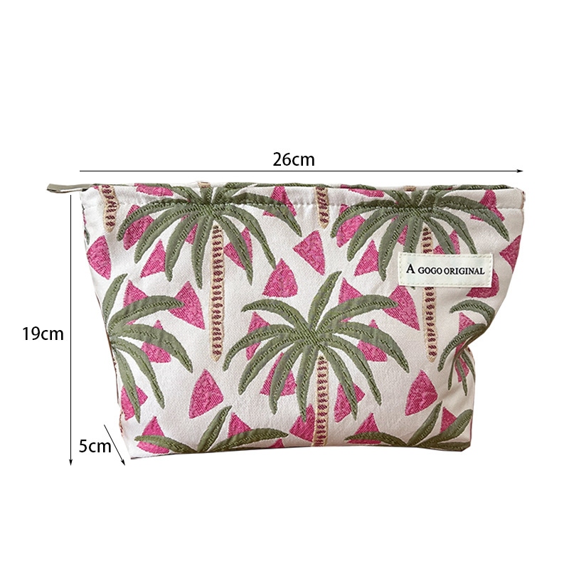 Trousse De Maquillage Pour Femme, Design Original, Série Coconut Tree Resort, 1 Pièce h5Image2