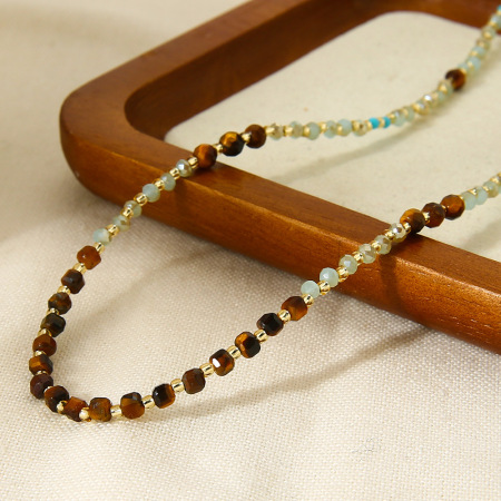 Collier de perles en pierres naturelles classiques 1 pièce 2