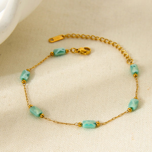 Bracelet Chaîne Élégant Et Luxueux En Acier Inoxydable Étanche Pour Femme (1 Pièce) h5 Image3