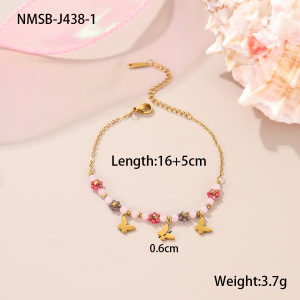 Bracelet À Breloques Romantique En Acier Inoxydable Étanche En Forme De Cœur (1 Pièce) h5 