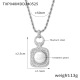 TXP048-Collier de perles d'eau douce en acier 50 cm Image4