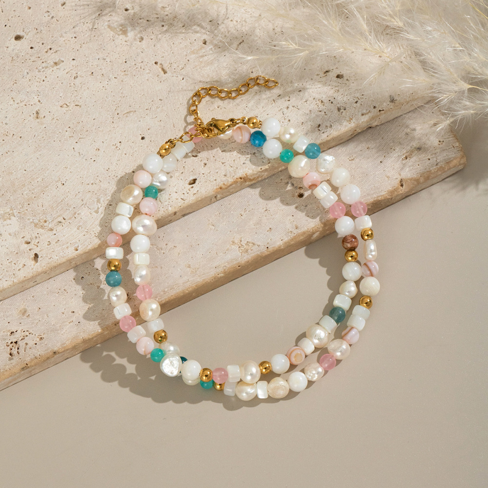Collier De Perles En Pierre Naturelle 1 Pièce Image4