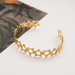 Bracelet Classique En Acier Inoxydable, Couleur Or, Pour Femme (1 Pièce) h5 Image5