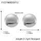 F1577-Boucles d'oreilles rondes en acier Image2