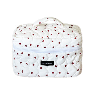 Trousse De Maquillage Classique Pour Femme, Imprimée Sur Tout Le Pourtour, Motif Cœur, 1 Pièce h5