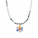 Collier pendentif fleur en pierre naturelle d'agate-42+7cm Image4