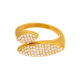 Bague A793-Or 5A Zircon - Taille 7/N°7 