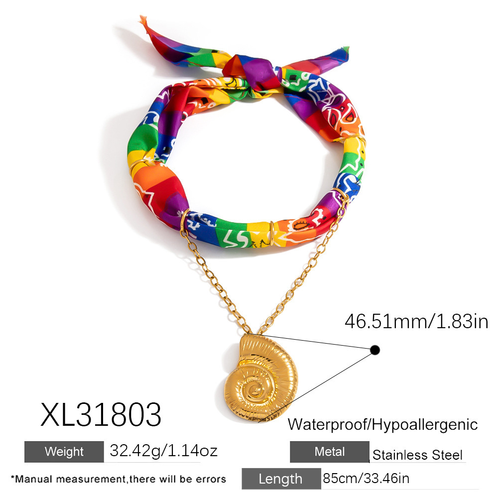Collier Pendentif En Tissu 1 Pièce Image2
