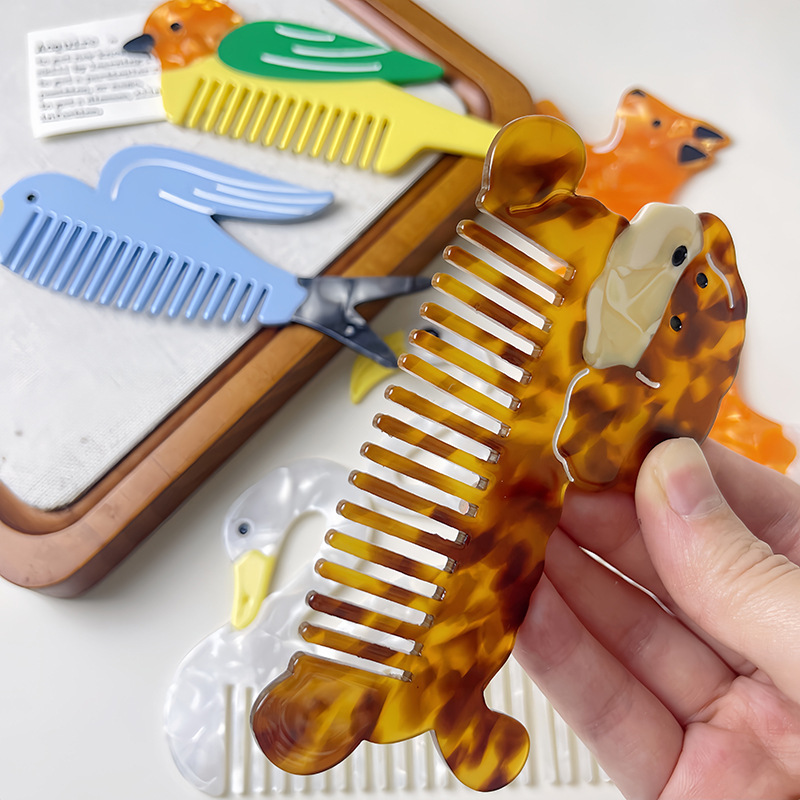 Peignes Pour Femmes En Feuille D'Acétate De Cellulose, 1 Pièce h5Image6