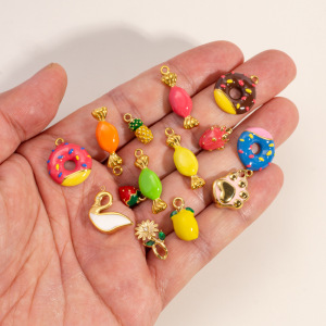 Pendentif Diy En Acier Inoxydable Étanche, Série Fruits Mignons 3D h5 Image3