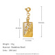 Pendentif à fermoir à ressort N3036 - Or Image10