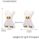 F321-Boucles d'oreilles en acier et perles blanches Image3