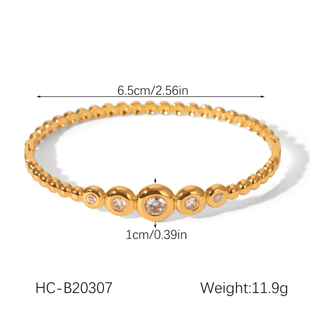 1 Paire De Bracelets Géométriques Simples Pour Femme, En Acier Inoxydable, Étanches, À Porter Au Quotidien Image2