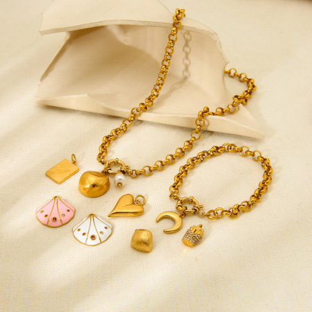 1 collier simple à faire soi-même au quotidien, en acier inoxydable et imperméable.