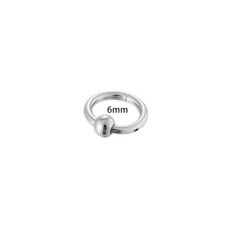 Boucle D'Oreille Piercing Ronde Simple En Acier Inoxydable Étanche Couleur Or (1 Pièce) h5Image2