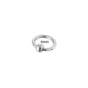 Boucle D'Oreille Piercing Ronde Simple En Acier Inoxydable Étanche Couleur Or (1 Pièce) h5 Image2
