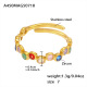 Bague en zircon couleur or A450/N°7 Image3