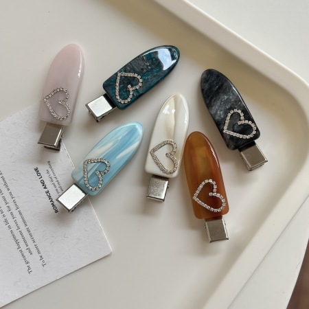 1 paire de pinces à cheveux élégantes en acétate pour femme, série Simple 2
